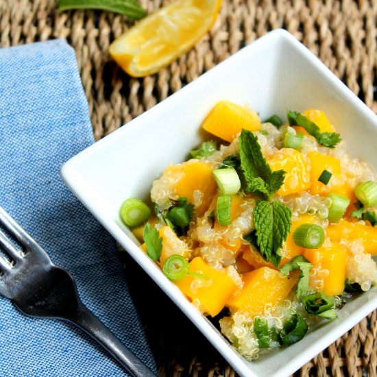 Quinoa Mango Salad - Recipe photo by easybitesonline