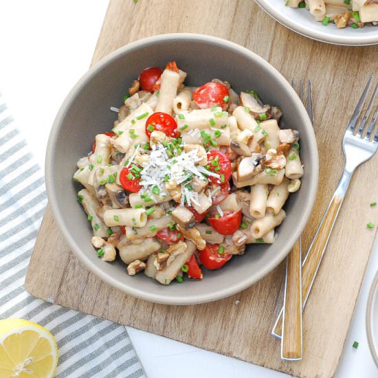 One-Pot Brown Rice Penne Pasta - Recipe photo by lifeisbutadish