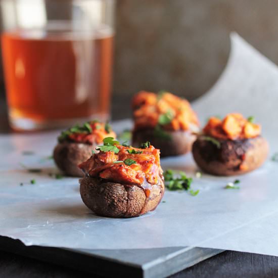 BBQ Chicken Stuffed Mushrooms - Recipe photo by lifeasastrawberry