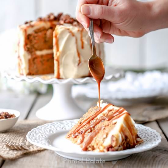 Grain-Free Carrot Cake - Recipe photo by PrimalPalate