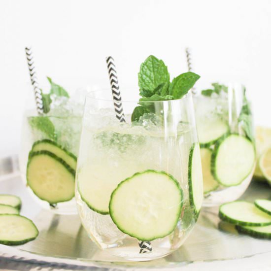 Cucumber-Mint Sparkler - Recipe photo by domesticateme