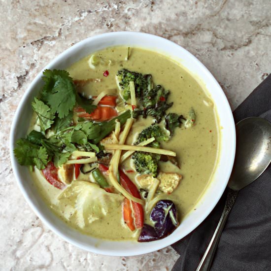 Indo Thai Green Chicken Curry - Recipe photo by foodfashionparty