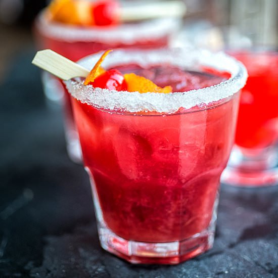 Blood Orange Ritz Old-Fashioned - Recipe photo by supergoldenbakes
