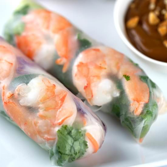 Shrimp Spring Rolls - Recipe photo by Jessica Gavin