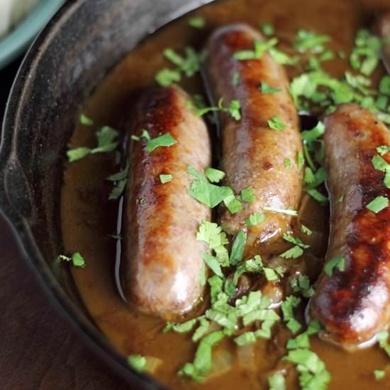 Bangers and Mash - Recipe photo by countryside cravings