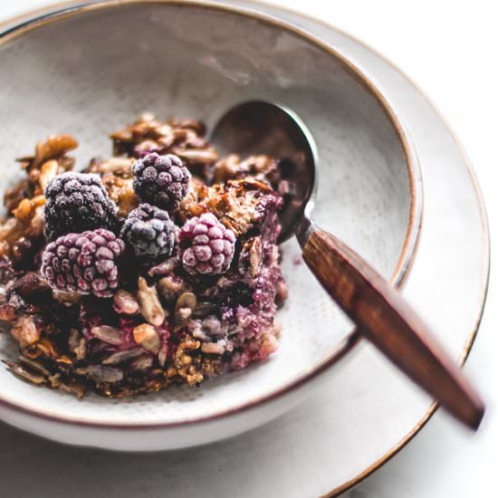 Crunchy Baked Millet With Berries - Recipe photo by bakingmagique