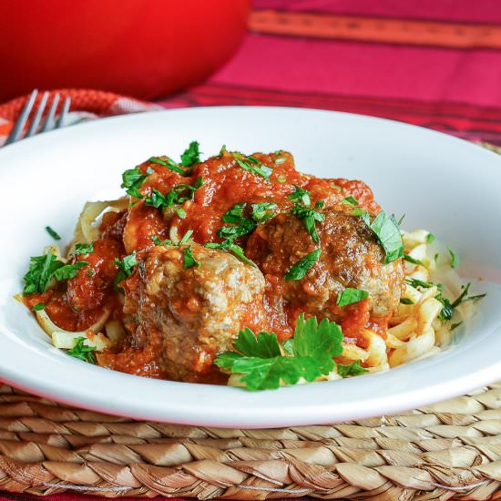 Spaghetti and Meatballs - Recipe photo by theyumyumfactor