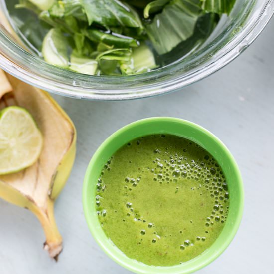 A Spring Green Smoothie - Recipe photo by RenBehan