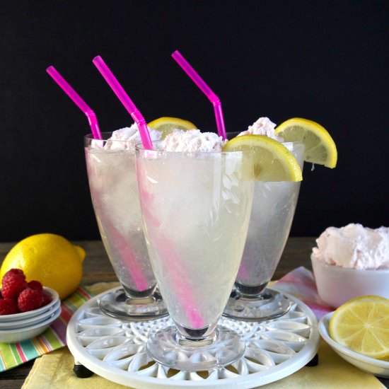 Homemade Lemonade with Berry Cream - Recipe photo by simply sated