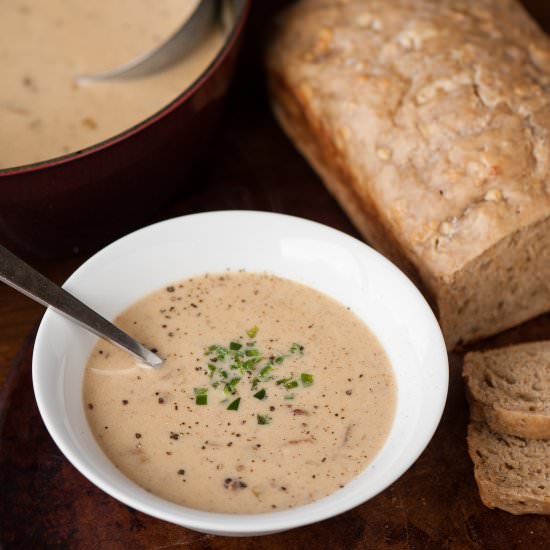 Beer Bacon Cheddar Soup - Recipe photo by selfproclaimedfoodie