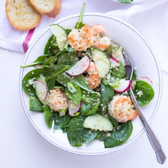 Spring Quinoa Shrimp Salad - Recipe photo by littlebroken
