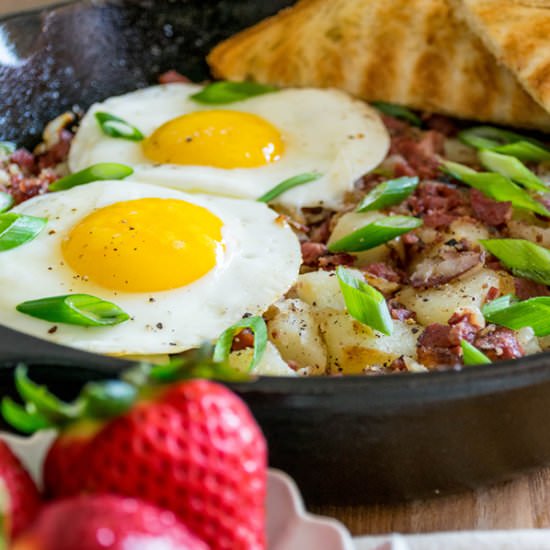 Corned Beef Hash - Recipe photo by misshappybelly