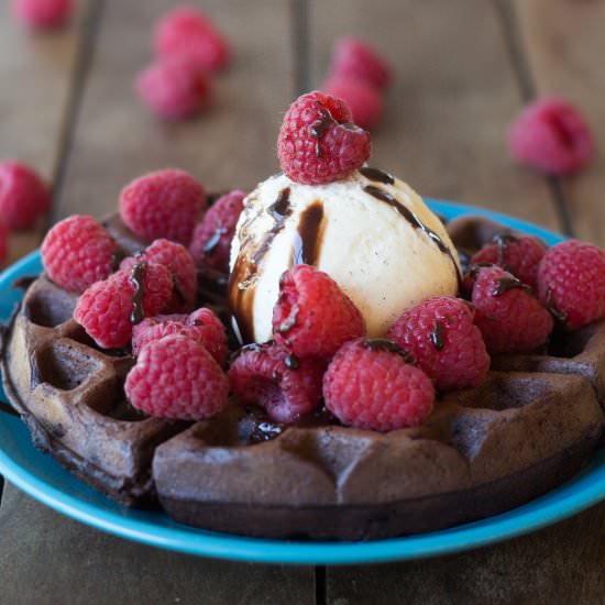 Chocolate Waffles - Recipe photo by cookiesorbiscuits