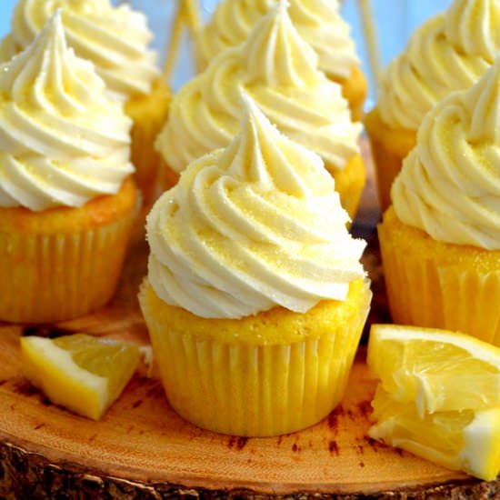 Lemon Bar Cupcakes - Recipe photo by thedomesticrebel
