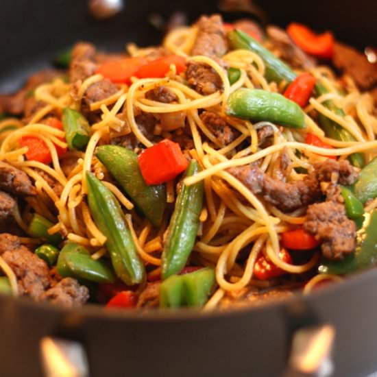Quick Beef Lo Mein - Recipe photo by Easyhealth Living