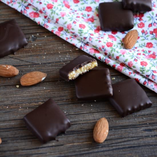 Chocolate almond nougatine - Recipe photo by Chic_Chic_Chocolat