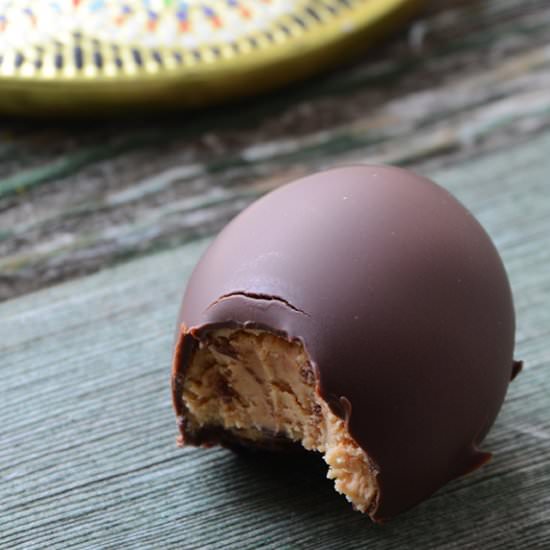 Chocolate-Covered PB Eggs - Recipe photo by AnEdibleMosaic