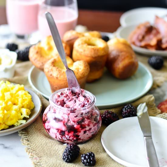 Popovers & Blackberry Butter - Recipe photo by justputzing