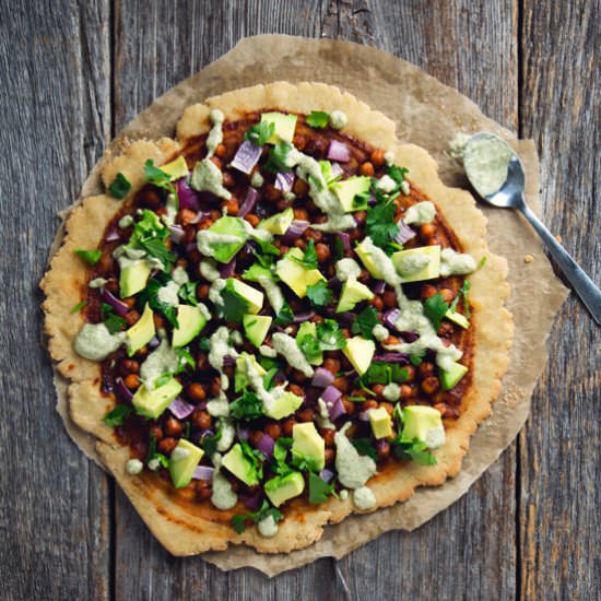 BBQ Chickpea Pizza - Recipe photo by PicklesNHoney
