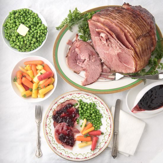 Cherry Chipotle Glazed Spiral Ham - Recipe photo by boulderlocavore