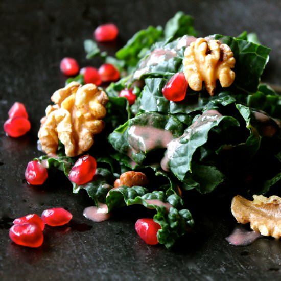 Pomegranate Vinaigrette - Recipe photo by eatgreens365