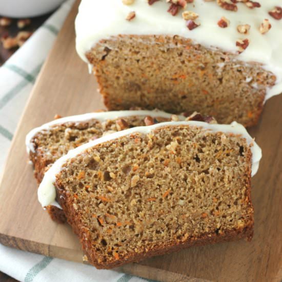 Carrot Cake Quick Bread - Recipe photo by akitchenaddiction