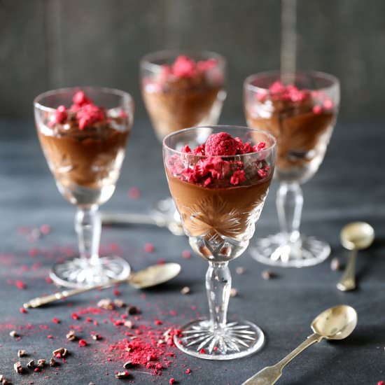 Raw Chocolate Avocado Mousse - Recipe photo by swoonfood