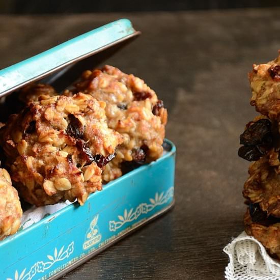 Healthy Ripe Banana Oat Cookies - Recipe photo by currytrail