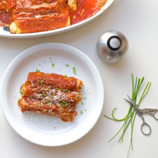 Kohlrabi Mascarpone Cannelloni - Recipe photo by Tasty Joy