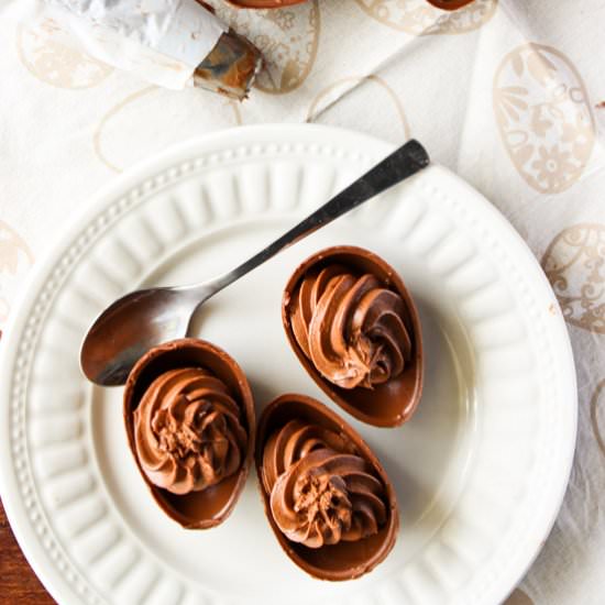 Chocolate Nutella Easter Egg - Recipe photo by cassiboeno