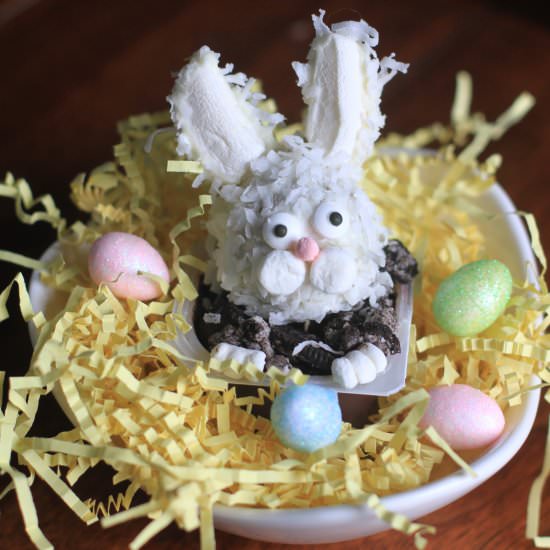 Easter Bunny Pudding Cups - Recipe photo by asouthernmother