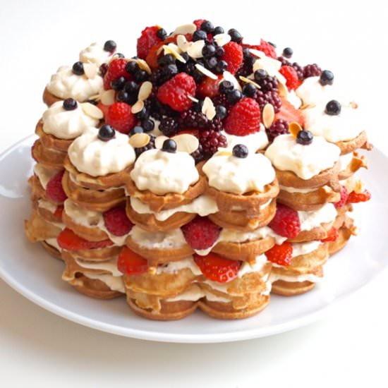 Waffle Cake - Recipe photo by Tasty Joy