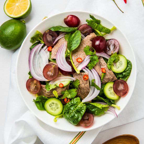 Thai Beef Salad - Recipe photo by omnivorescookbook