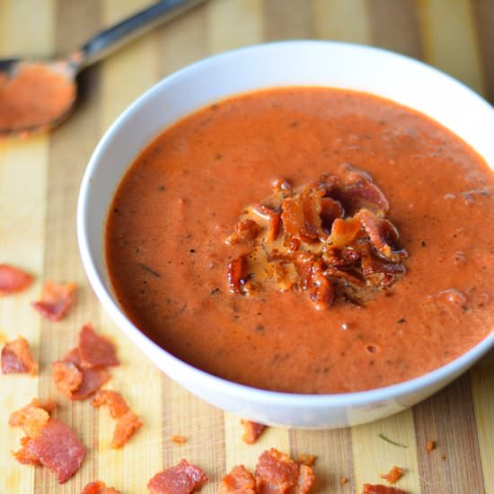 Fire Roasted Tomato Soup - Recipe photo by Fox Valley Foodie