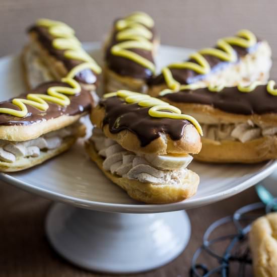 Banoffee Eclairs - Recipe photo by RenBehan