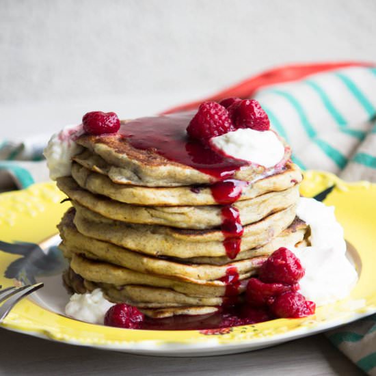 Raspberry Rye Cottage Pancakes - Recipe photo by SunShinesPie