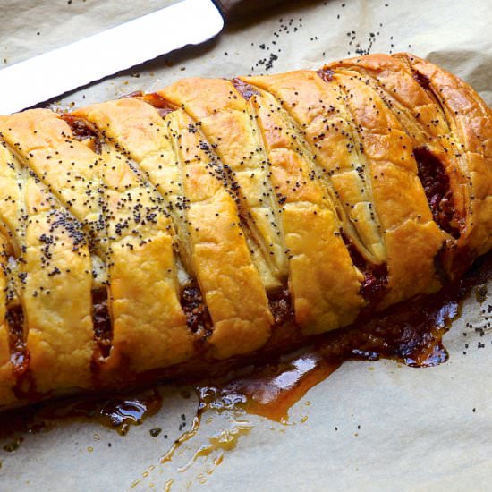 Spicy Mexican Meat Pie - Recipe photo by Bibbyskitchenat36