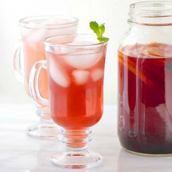 Green Tea Hibiscus Fruit Punch - Recipe photo by NamelyMarly