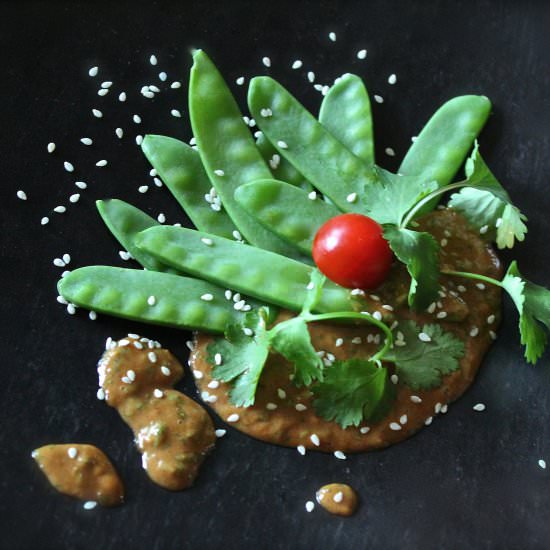 Cilantro Peanut Sauce - Recipe photo by eatgreens365