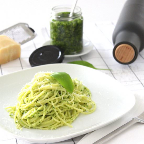 Spaghetti al Pesto - Recipe photo by Kebo homing