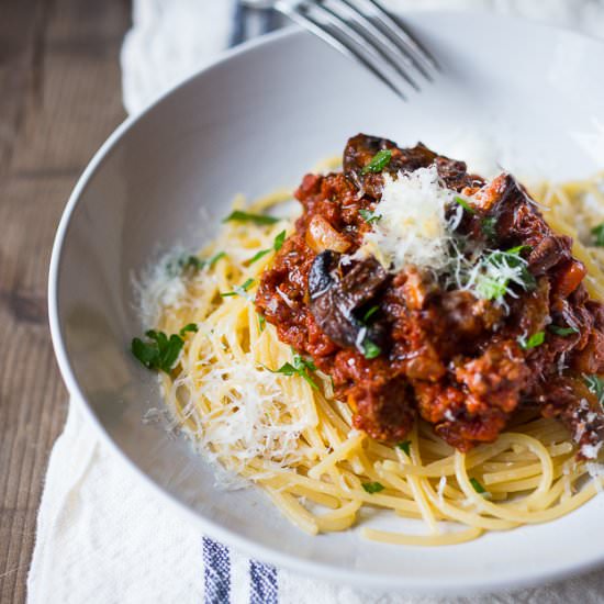 Turkey Bolognese - Recipe photo by Feasting at Home