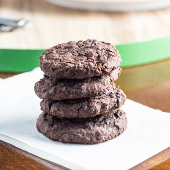 Fudgy Black Bean Cookies - Recipe photo by Wee Little Vegans