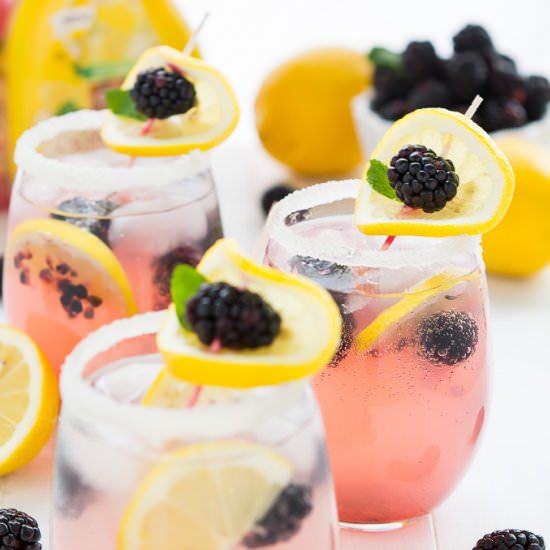 Sparkling Blackberry Lemonade - Recipe photo by garnishandglaze