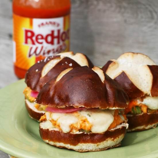 Buffalo Chicken Melt Sliders - Recipe photo by cheap-recipe-blog