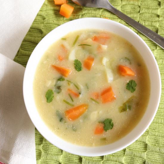 Lemon Coriander Soup - Recipe photo by vegrecipeworld