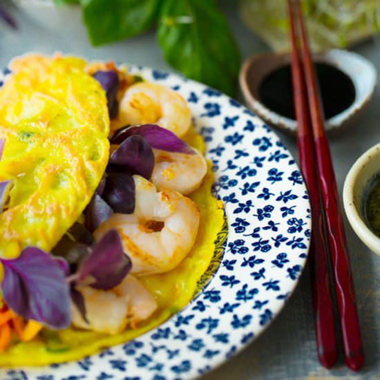 BANH XEO - Recipe photo by daretocook