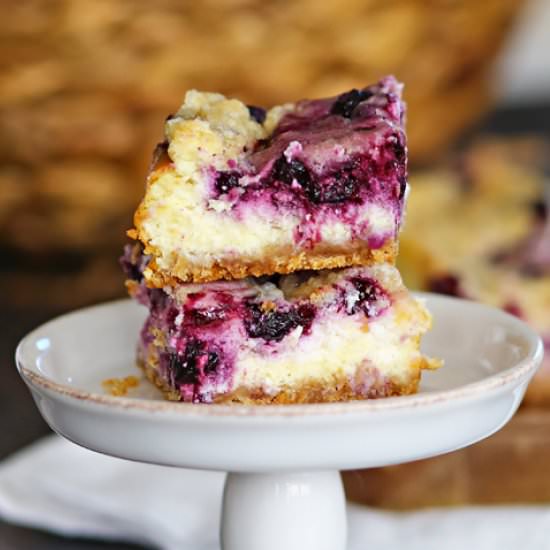 Blueberry Cheesecake Bars - Recipe photo by Kleinworth &amp; Co