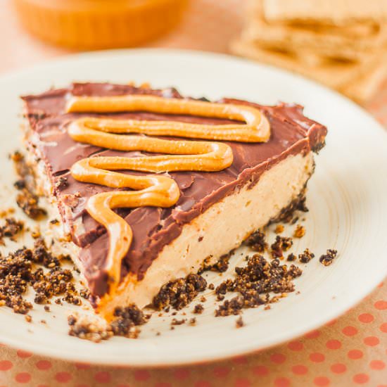 Chocolate Peanut Butter Cheesecake - Recipe photo by platingpixels