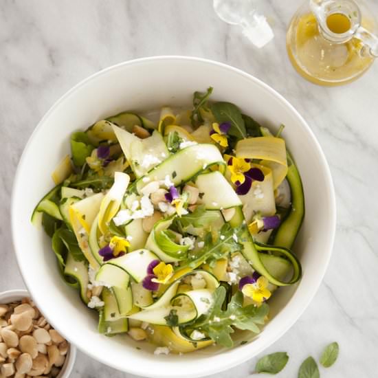 Shaved Squash Salad - Recipe photo by camillestyles