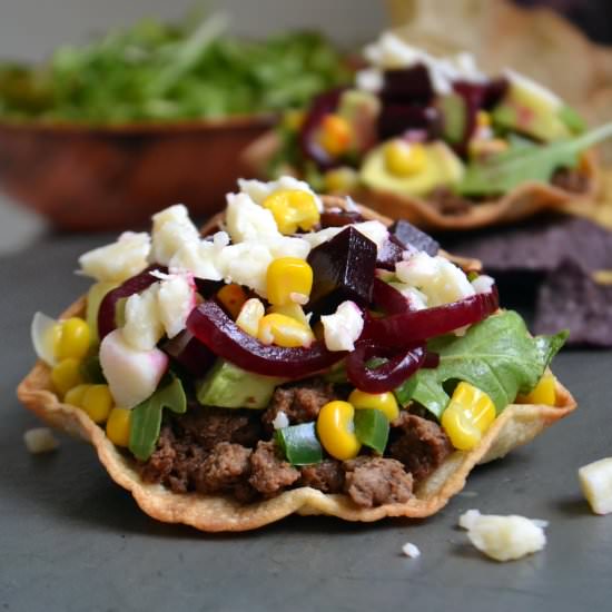 Asiago Venison Tacos with Beets - Recipe photo by foodhighs